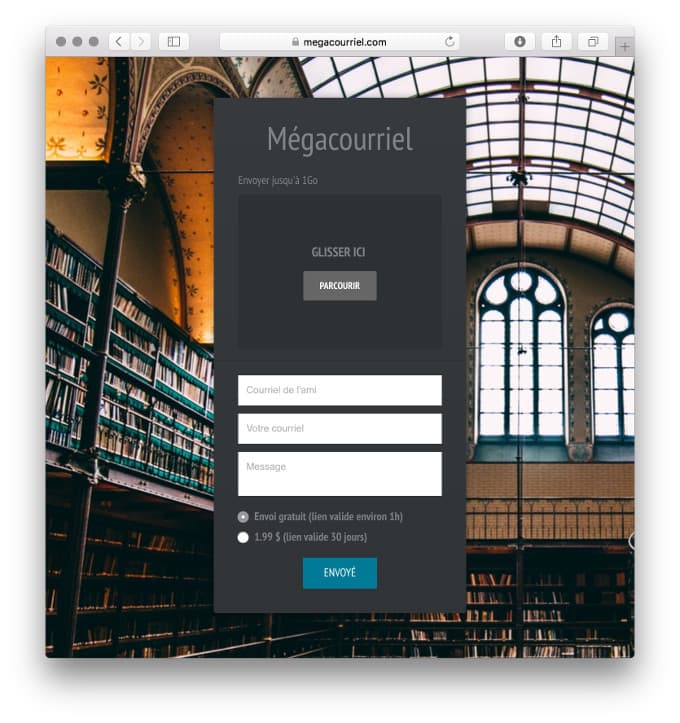 Service d'envoie de gros courriel